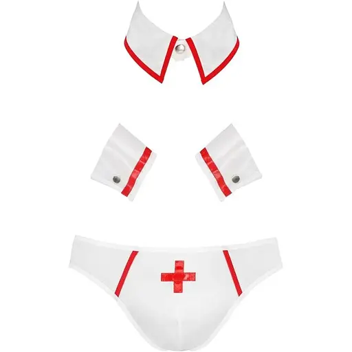 Еротичний чоловічий костюм Passion 037 Set Gregory white L/XL - фото 3