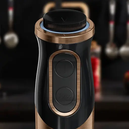 Міксер Tefal блендер заглибний Quickchef 1000Вт 3в1 чаша-800мл чопер-500мл турборежим чорно-бронзовий - фото 5