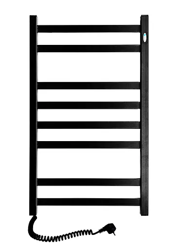 Електрична рушникосушарка Navin Авангард 480x800 ліва чорна 12-228150-4880, Чорний матовий, Ліве - фото 1