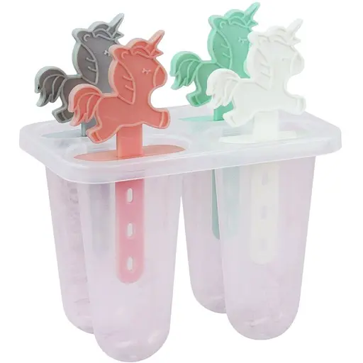 Набір форм для морозива Stenson Єдиноріг пластикові 4 шт. (R92499)