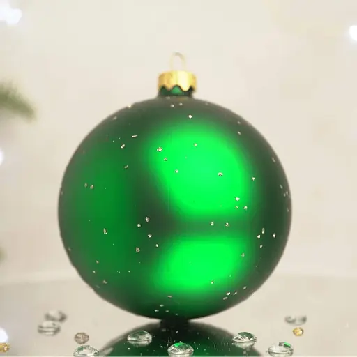 Ялинкова прикраса Санта Шоп Квіткова крижинка скло (4820001154337) - фото 4