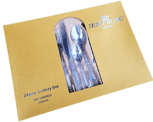 Набор столовых приборов Hoffburg HB-24000GS Charm на 6 персон 24 предмета - фото 8