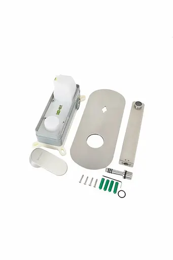 Смеситель для умывальника настенный Germece 4033 нержавеющая сталь - фото 3