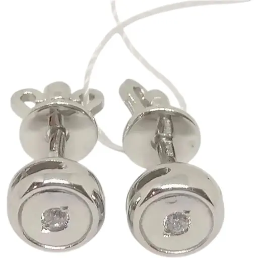 Золотые серьги-пуссеты Империя золота. СП132БИ