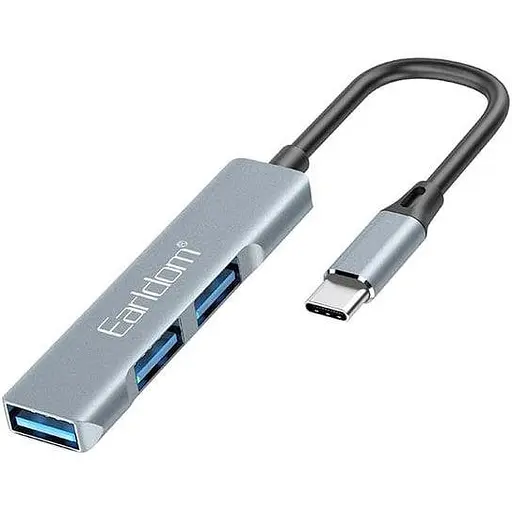 USB хаб Earldom ET-Hub10 3 в 1 3 USB-C 3.0