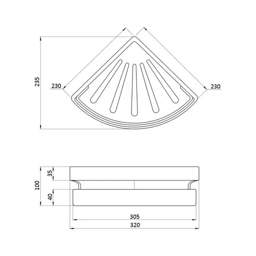 Полка угловая Qtap PL01 - фото 2