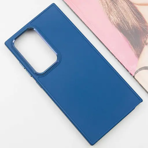 TPU чохол Bonbon Metal Style для Samsung Galaxy S23 Ultra Синій / Denim Blue - фото 3