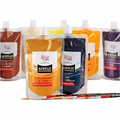 Краска акриловая Rosa Studio Белила титановые 401, 200 мл - фото 3