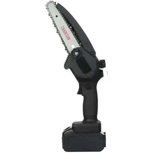 Акумуляторна ланцюгова пила Electric Chainsaw 6 для обрізки дерев з двома акумуляторами в кейсі Чорна - фото 1