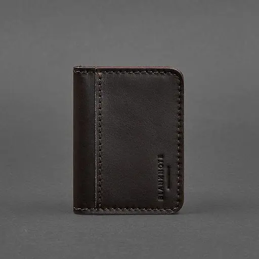 Кожаная обложка для ID-паспорта и водительского удостоверения 4.0 коричневая - фото 1