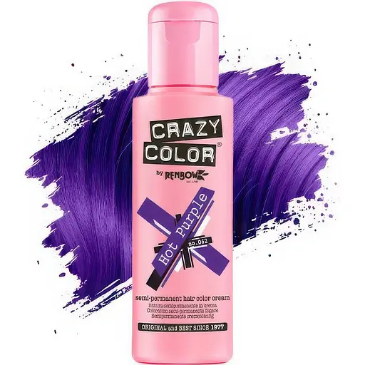 Тінт-фарба для волосся Crazy Color відтінок 62 пурпурний 100 мл