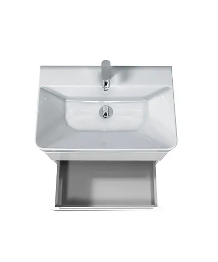 Тумба Мойдодир Unik 70-A Белый с умывальником Vivace 70 Белый - фото 6