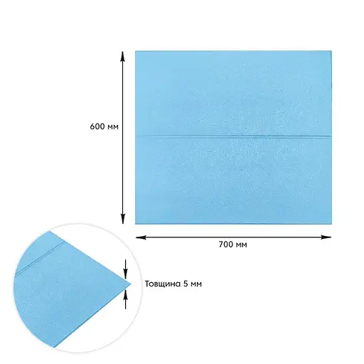 Самоклеющаяся 3D панель 700х600х5мм Голубые блоки (367) SW-00001465 - фото 3