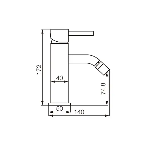 Смеситель для биде VBI Milano chrome VBI-050104CH Хром - фото 2