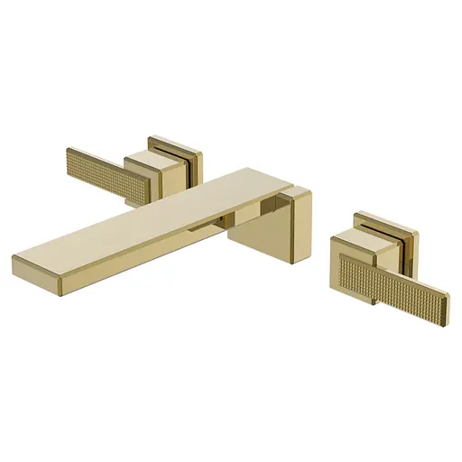 Смеситель для умывальника настенный Imprese Deira шампань ZMK112009030 Золотой - фото 1