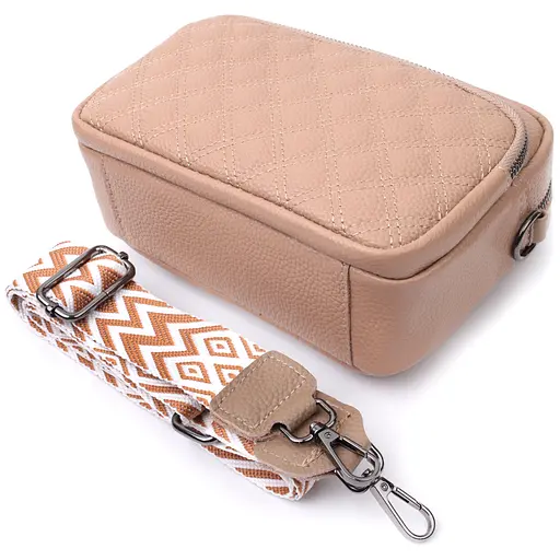 Кожаная женская сумка Vintage 21х15х7 см sum0026585 - фото 7