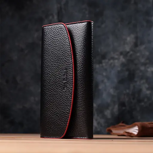 Женский кошелек с треугольным клапаном из натуральной кожи Tony Bellucci 19х9х1.5 см acs0029601 - фото 8