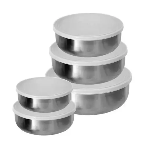 Набор судочков из нержавеющей стали Frico Fru-438 10/12/14/16/18 см 5 шт. - фото 2