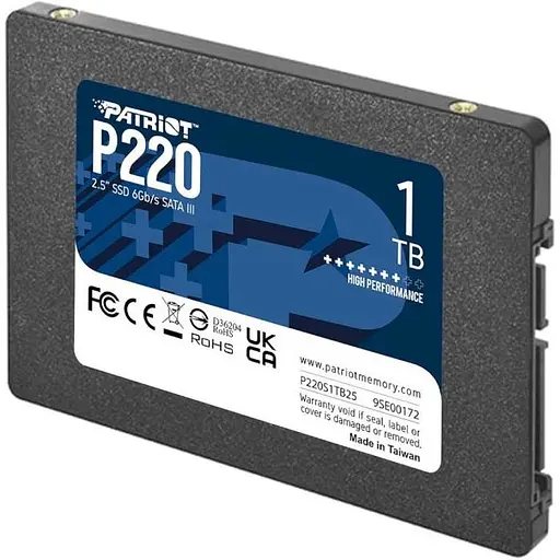 SSD диск 2.5" SATA 3 PATRIOT P220 1Tb - фото 2