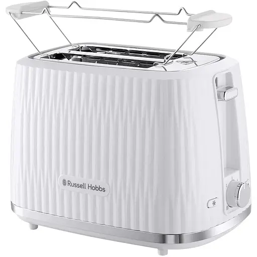 Тостер Russell Hobbs Eden 800 Вт пластик підігрів розморожування білий