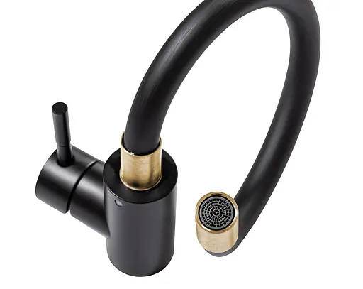 Смеситель для кухни Rea Clever black gold REA-B5219 Черный - фото 3