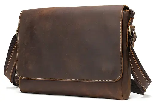 Чоловіча шкіряна сумка Vintage 32х25,5х6 см sum0012517 - фото 8