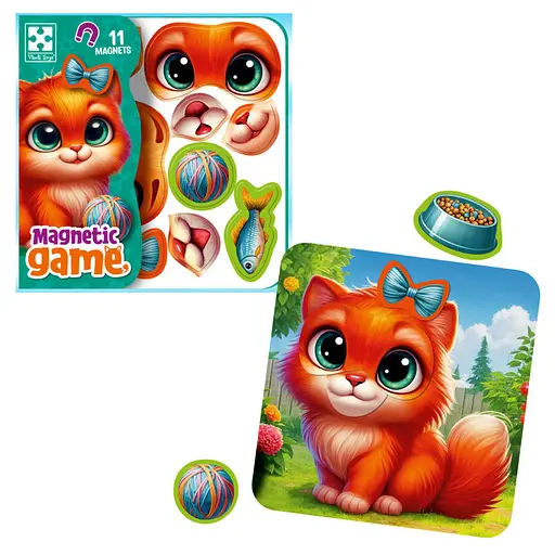 Игра развивающая "Эмоции Котенка" Vladi Toys VT3220-05, 11 магнитов - фото 2