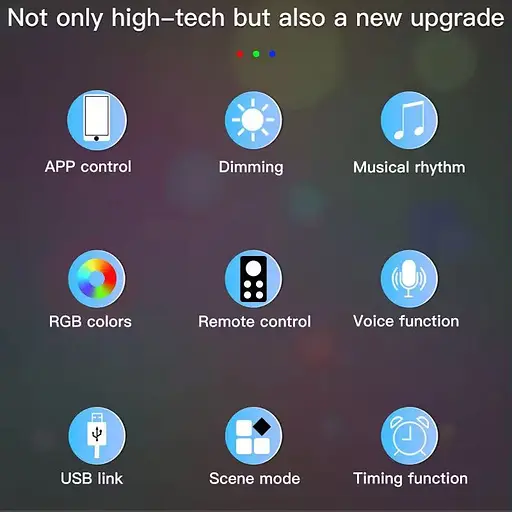 Підлогова кутова LED лампа RGB SAL-005B 120cm Bluetooth USB with app Black - фото 5