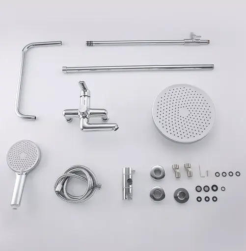 Душова система Frap вилив, лійка 3-функції F2417, Хром - фото 5