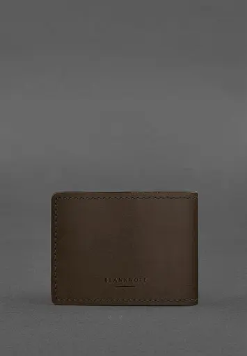 Универсальная кожаная обложка для удостоверения темно-коричневая Crazy Horse - фото 4