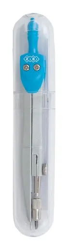 Циркуль BASIS в жестком футляре типа "градусник", голубой, KIDS Line ZB.5301BS-14 Zibi (4823078945686) - фото 1
