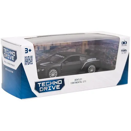 Автомодель TechnoDrive Bentley Continental GT3 матовая черная (250259) - фото 11