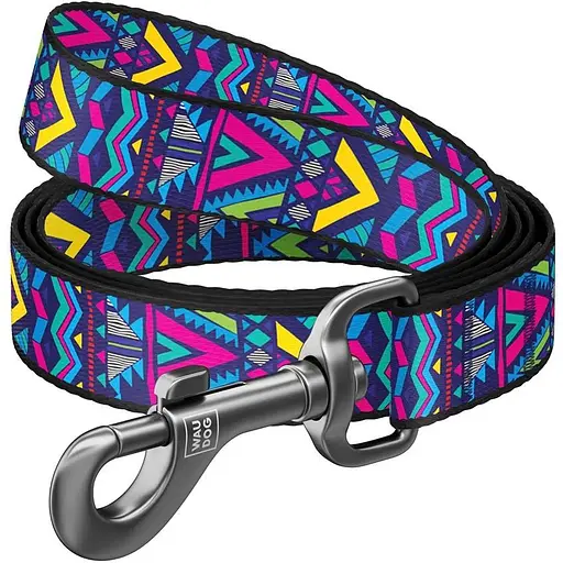 Повідець для собак Waudog Nylon нейлоновий, малюнок "Інді"