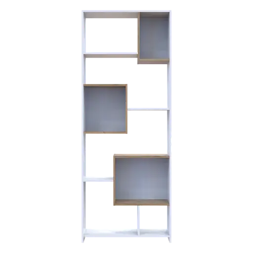 Этажерка высокая Doros B1S Белый/Дуб эвок 81х30х210 (41516039) - фото 2