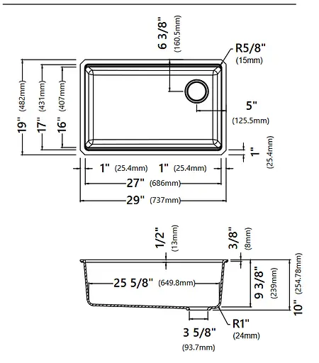 Кухонная мойка Kraus Bellucci KGUW1-30WH, Белый - фото 3