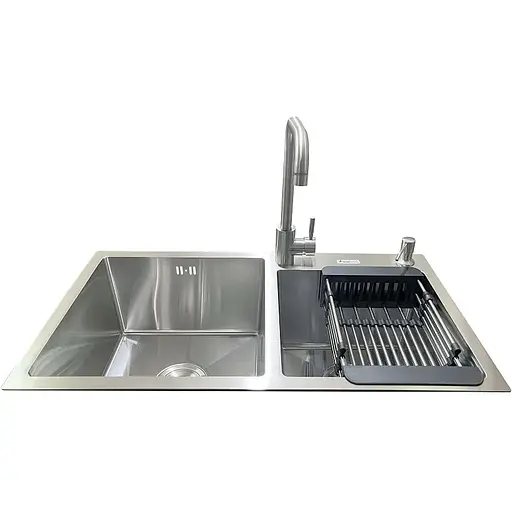 Комплект мийка + змішувач Romzha Arta U-730SDN (B) - фото 2