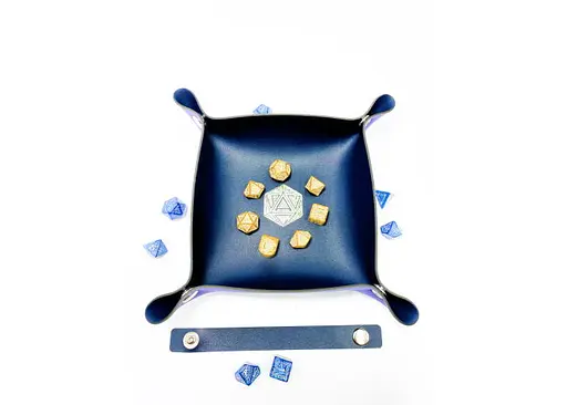 Настольная игра Планета Ігор Лоток для кубиков D20 (синий) (Dice tray D20 navy) (pi-dt014) - фото 8