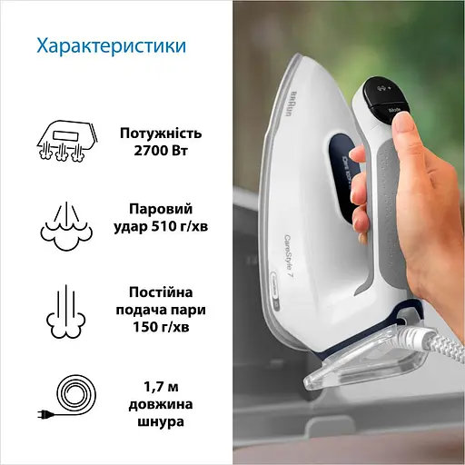 Парогенератор Braun CareStyle 7 IS 7262 GY - фото 4
