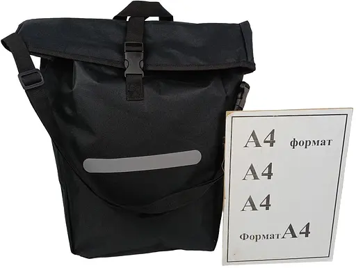 Велосипедная сумка Bikemate на багажник с дождевиком 22L черная sum0028924 - фото 10