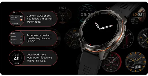 Умные тактические смарт-часы Kospet Tank T3 Ultra 2 модуль GPS Black (18653) - фото 14