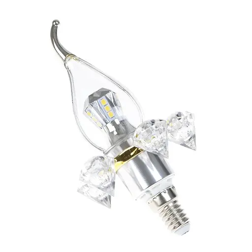 Лампа Brille світлодіодна LED E14, 5W 20 pcs NW CL37-A SMD2835 silver 220 В - фото 4