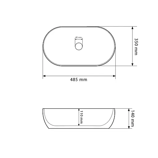 Умивальник VBI Modena S terazzo glossy накладний VBI-012004, Цветной - фото 2
