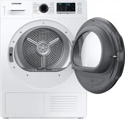 Сушильная машина Samsung DV90TA040AE/RU 9 кг 14 программ дисплей с тепловым насосом внутреннее освещение барабана A++ 85x60x60 см White - фото 3