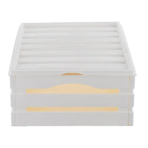 Ящик для хранения Tina Box с крышкой 41x31x15h молочный - фото 2