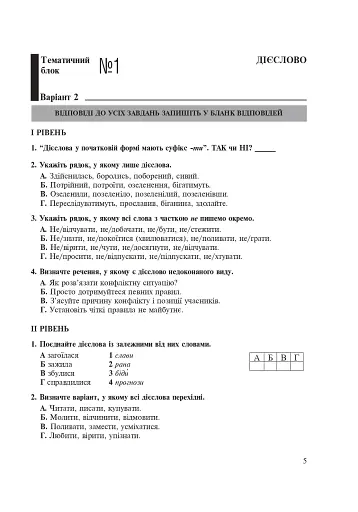 Українська мова. Тематичний тестовий зошит. 7 клас. Видання 3-тє - фото 6