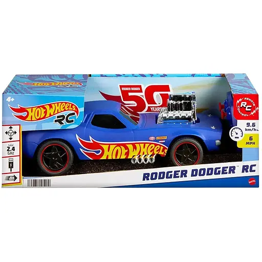 Машинка на радіокеруванні Hot Wheels Rodger Dodger 1:16 збільшена (HTP54) - фото 2