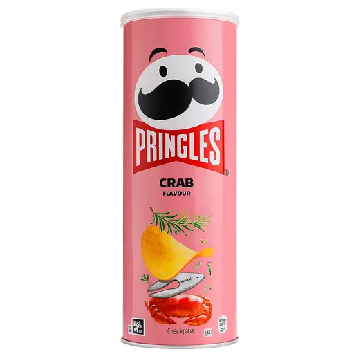 Чипсы Pringles Crab со вкусом краба 330 г (2 шт. х 165 г) - фото 2