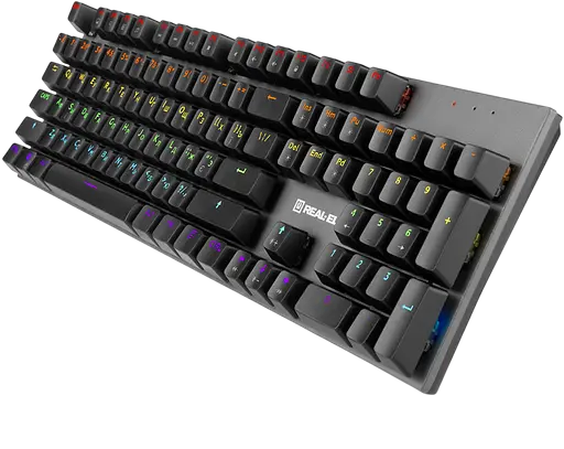 Клавиатура REAL-EL M 13 RGB Grey (EL123100045) - фото 2