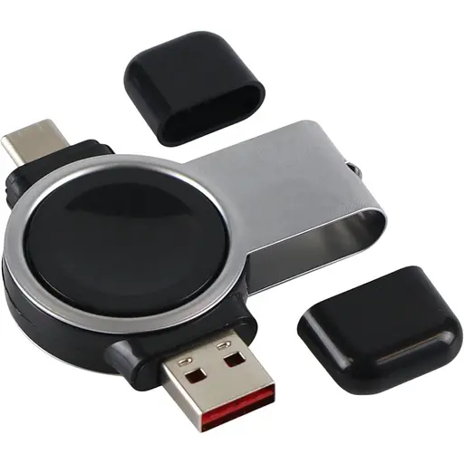 Бездротовий зарядний пристрій Samsung Watch 360° USB та Type-C Black