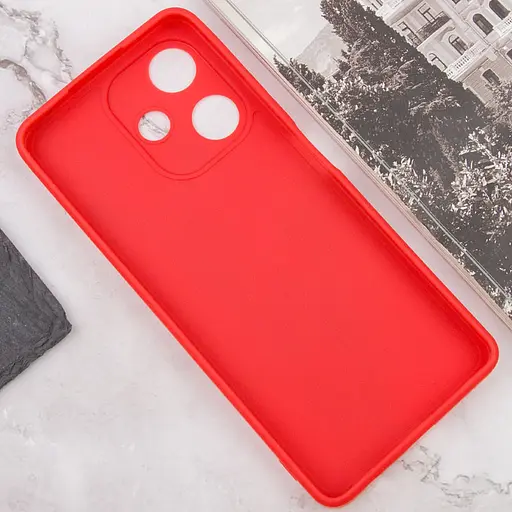 Силиконовый чехол Epik Candy Full Camera для Infinix Hot 30 Play Красный / Red - фото 3